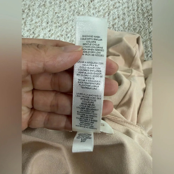 Chico’s Peach Suede Open Front Cardigan size 2 or L - Picture 5 of 9